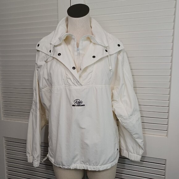 Roffe Pullover Vintage Ski Sweater White Powder Jacket Womens Small - Picture 2 of 11
